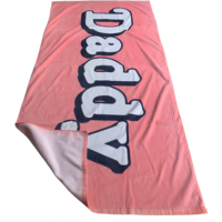 Serviettes de bain, de plage, de spa et de yoga 100 % coton, impression réactive personnalisée avec logo, sublimation couleur intégrale