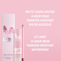 Gloss à lèvres mat végétalien à marque privée, rouge à lèvres liquide longue tenue et waterproof, logo personnalisé, teinte à lèvres coréenne, fournisseur de maquillage en gros