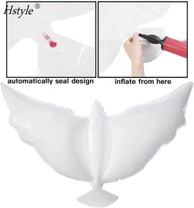 12 Uds. <span class=keywords><strong>Globos</strong></span> conmemorativos de Paloma para liberación Recuerdo funerario <span class=keywords><strong>Globos</strong></span> de Ángel Decoraciones conmemorativas Celebración DE LA <span class=keywords><strong>FIESTA</strong></span> DE LA VIDA - Product Image 3