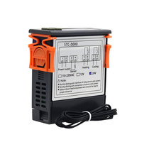 STC-3000 ℃ / ℉   Termostato Digital con Pantalla, Controlador de Temperatura para Caldera con Alarma y Protección de Calefacción y Refrigeración