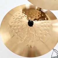 High Quality Golden Color Brass Alloy Mirror Practice Cymbals Set 6 Pcs