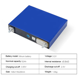 Gotion 3.2V52Ah 新型LiFePO4バッテリーセル 大型単体 正方形アルミシェル 大容量<span class=keywords><strong>50Ah</strong></span>バッテリーパック - Product Image 3