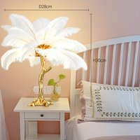 Raum Schreibtisch Beleuchtung Lampe Vibe Corner Rgb Luxus moderne nordische LED Steh bogen Bäume Licht für Home Straußen feder Stehlampe