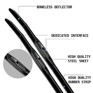 2025 <span class=keywords><strong>Precio</strong></span> de fábrica Piezas de automóviles híbridas Accesorios exteriores Universal Banana Limpiaparabrisas RAM Hacer al por mayor de fabricantes - Product Image 4