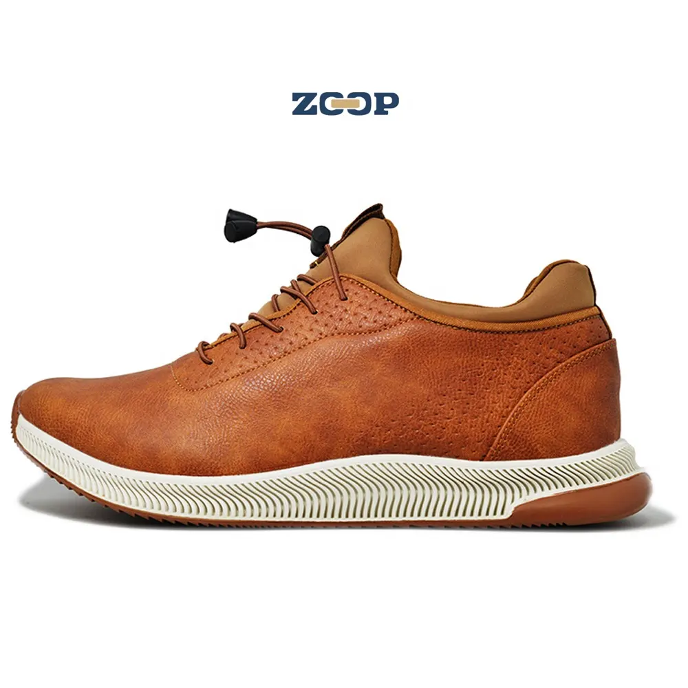 2020 shoes casual sneakers brown leather mens shoes made in china