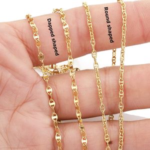 אופנה 304 נירוסטה מרינר שרשרת סיטונאי עבור תכשיטי צמיד נשים ביצוע שרשרת זהב 18K - Product Image 4