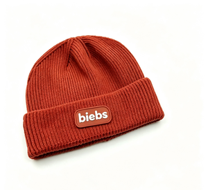 Bonnets en <span class=keywords><strong>laine</strong></span> tricotée avec logo personnalisé, patch en cuir tissé, bonnets pour bébés, hommes, hiver - Product Image 3