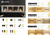 Lampu Sorot Kabinet Display LED 2W, Mini Super Kecil 1W, Ukuran Potong 10mm, 24V, Dapat Diputar, Dapat Dimiringkan, Dapat Disesuaikan