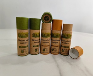 Tube en papier kraft brun prêt à l'emploi, personnalisable avec impression de marque, pour conteneur de bâton de parfum solide fait main - Product Image 2