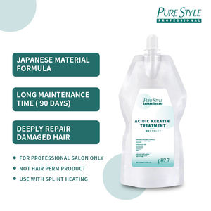 Purestyle OEM Crème de traitement capillaire à la kératine acide Réparation des <span class=keywords><strong>cheveux</strong></span> <span class=keywords><strong>Lissage</strong></span> et raclage pour salon professionnel - Product Image 3