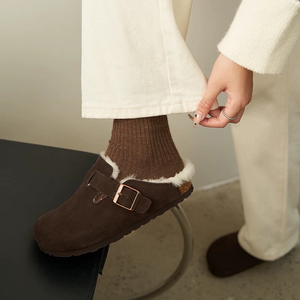 Chaussures à lanières orthopédiques fermées respirantes pour hommes et femmes Doublure en <span class=keywords><strong>cuir</strong></span> véritable Semelle légère en liège Birkenstocks Alternative Soft - Product Image 3