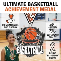 Médaille de récompense sportive en métal personnalisé OEM Médailles et plaques de trophées souvenirs de basket-ball à bas prix
