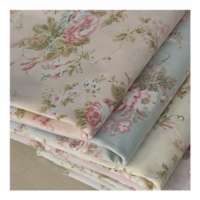 Tissu de literie en sergé imprimé 100 % coton biologique peigné 40S pour textiles de maison et oreillers – Vente en gros