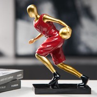 Sportthemen-Harz-Deko-Figur Basketball-TV- und Weinschrank, Jungen-Kinderzimmer-Dekoration, Wohnornamente, Nischen-Trendspielzeug