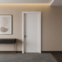 Porte intérieure moderne Qide en WPC, 100% composite bois-plastique, imperméable et insonorisée, pour chambre d'hôtel