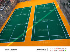 Vente flash : sol en dalles emboîtables TPV pour terrain de badminton extérieur, installation facile - Product Image 5