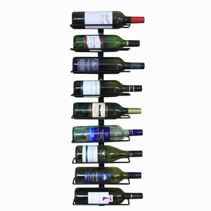 Étagère <span class=keywords><strong>à</strong></span> <span class=keywords><strong>verres</strong></span> <span class=keywords><strong>à</strong></span> vin rouge en acier réglable <span class=keywords><strong>à</strong></span> 9 niveaux, <span class=keywords><strong>suspendue</strong></span>, en métal - Product Image 1