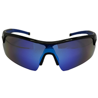 Lunettes de soleil sportives à monture intégrale PC Flexible Rx Insert avec protection UV400, verres non polarisés, blanc/noir