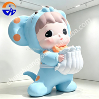 Modèle de personnage de dessin animé gonflable personnalisé Chenghuang 2026, modèle d'animal gonflable sur mesure pour la décoration de centre commercial
