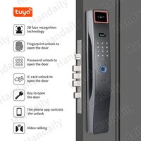 Caméra de sécurité TUYA WIFI vidéo numérique empreinte digitale serrure de porte intelligente reconnaissance faciale Cerradura Inteligente serrure pour la maison