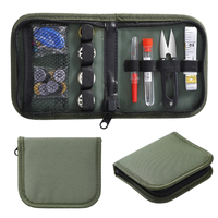 Kit de couture camouflage 35 pièces, portable, avec aiguilles et fils, vert militaire, fournitures de réparation d'urgence pour le camping et la randonnée