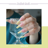 Faux ongles longs ballerine et cercueil personnalisés Faux ongles artificiels Faux ongles French Nail Art Short Luxury Diamond Acrylic