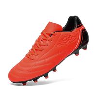 Chaussures de football pour hommes, crampons pour terrain synthétique, respirantes, tige synthétique, semelle extérieure en caoutchouc, AG FG, chaussures d'entraînement d'été
