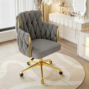 Light Luxury Modern Bedroom <b>Dressing</b> <b>Stool</b> Golden Nail Desk Chair for Home Use Makeup Chair for <b>Dressing</b> Salon Furniture - Product Image 5