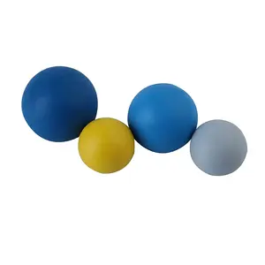 Pelotas de rebote de goma natural de color tamaño PU EVA personalizadas, Pelota de espuma esponjosa para juguetes para mascotas, deportes