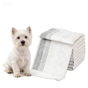 Tapis absorbant pour animaux de compagnie en charbon de bambou, super absorbant, séchage rapide, jetable, 45*60cm, élimination des odeurs, absorbant polymère, doux et respectueux de la peau - Product Image 1