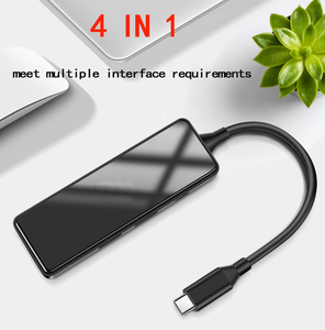 Multi Function Type <b>C</b> to <b>USB</b> 4 Port Multi Splitter <b>Adapter</b> 4 in 1 <b>USB</b> 3.0 HUB OTG Type-<b>C</b> HUB for Macbook Pro PC Computer - Product Image 3