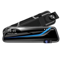 Caméra de tableau de bord grand angle avec rétroviseur avant 2K Moniteur de rétroviseur de stationnement et de conduite
