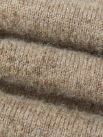 Pull-over décontracté pour femme en 100 % laine, col rond, manches longues, tricoté en polaire, fabrication OEM ODM sur mesure