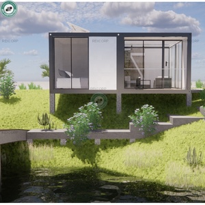 Maison modulaire en conteneur de 36 m² <span class=keywords><strong>avec</strong></span> décoration raffinée, alimentée par l'énergie solaire de 3 kW, 2 chambres, 1 salle de bain, petit <span class=keywords><strong>chalet</strong></span> en Colombie - Product Image 4