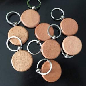 Promotional Gifts Wood <b>Key</b> <b>Chain</b> Custom Personalized Carving Plain Pouch Cork Blank Round Wood Keychain - Product Image 6