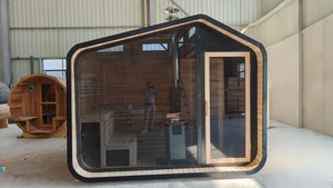 Casas de sauna tradicionales domésticas y comerciales, piscinas al aire libre, sauna al por mayor de fábrica de madera maciza de alta calidad. - Product Image 2