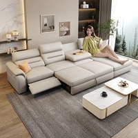 Canapé inclinable électrique en cuir de luxe moderne italien GEDO 2026, mobilier de salon