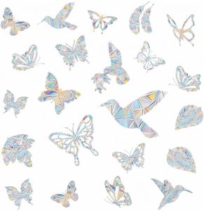 39 autocollants de fenêtre arc-en-ciel pour empêcher les collisions d'oiseaux, autocollants anti-collision pour fenêtres, empêchent les oiseaux de frapper les vitres, pour les portes en verre - Product Image 1
