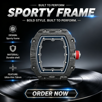 Montre mécanique squelette ultra-fine en fibre de carbone 6702 de haute qualité pour homme, montre-bracelet automatique de luxe et de mode pour affaires