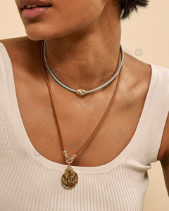 Gemnel Điện Moonbeam Vòng Cổ Trong 925 Bạc Lấy Cảm hứng 18K Dây Vàng Vòng Cổ Với Kim Cương - Product Image 5