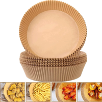 Vente directe usine – Lot de 50 ou 100 feuilles de papier sulfurisé antiadhésif pour friteuse à air, compatible contact alimentaire, nettoyage facile