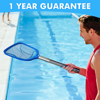 Manche de pêche à feuilles en fibre de carbone pour piscine, court, léger, portable, universel, pour spa et bain à remous