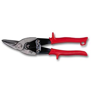 Tijeras Industriales y para Bricolaje para Zurdos, Tijeras de Aviación con Mangos de Plástico Dentados Rojos - Product Image 1