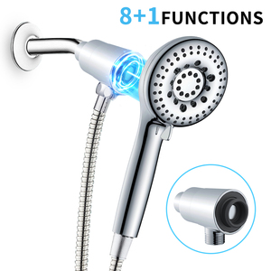 Ensemble de pommeau de douche magnétique à 9 fonctions, haute pression, avec filtre, <span class=keywords><strong>kit</strong></span> complet pour salle de bain - Product Image 2