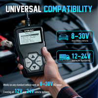 Probador de Baterías UDIAG con Pantalla LCD, Analizador de Motor CCA AGM, IEC/EN61010-1 para Detector de Baterías de Automóvil de 12V, Portátil, para Todos los Modelos de Automóviles