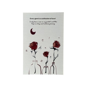 Cartolina Artistica con Rose, Disegnata a Mano, Biglietto d'Auguri di Alta Qualità per Compleanno, Regalo Romantico per la Festa degli Insegnanti, Decorazione - Product Image 5