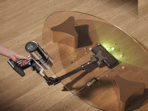 Liberbot W4 Aspirateur-serpillière sans fil 28Kpa/400W Autonomie 70 min Tube flexible pliable Détection GreenEye Anti-emmêlement Autoportant - Product Image 4