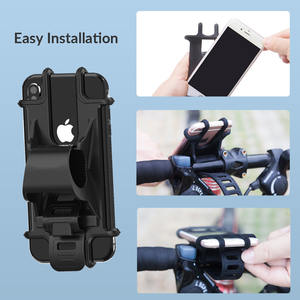 Manillar universal para motocicleta y bicicleta con soporte ajustable de silicona para teléfono, de instalación rápida, para navegación en carretera - Product Image 6