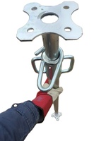 Usine d'étais en acier 2.2m-5m réglable peint échafaudage plancher Support Jack Construction coffrage étai en acier