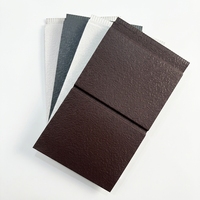 Panneau sandwich isolant en métal gaufré, couleur unie, imperméable et ignifuge, bardage mural en acier galvanisé uni pour villa préfabriquée